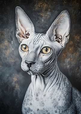 Sphynx Cat Portrait