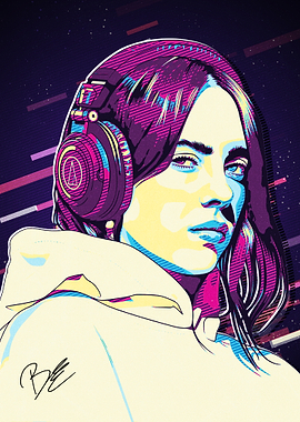 Billie Eilish Pop Art