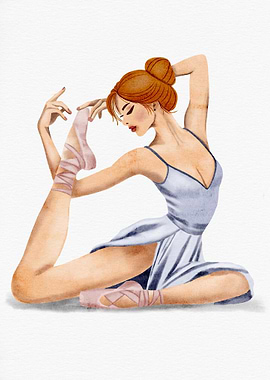 Ballet Dancer Illustration