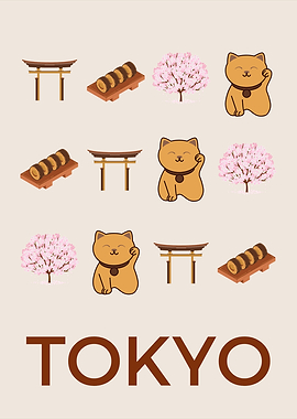 Tokyo Retro Aesthetic Art – Japanese Culture