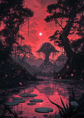 Alien Forest Landscape