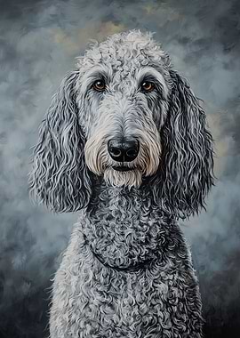 Grey Dog Portrait