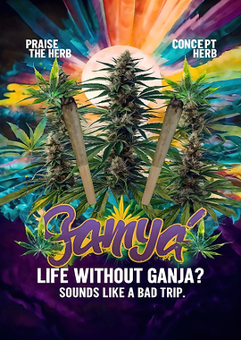 Marijuana Cannabis Ganja Poster
