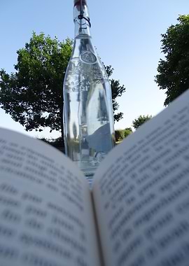 Book and Bottle Outdoors