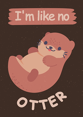 Otter Pun Illustration