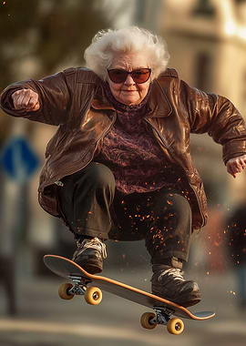 Senior Skateboarder