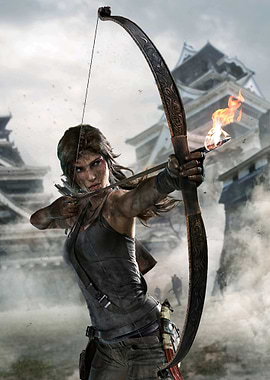 Lara Croft with Bow and Arrow