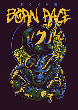 Skateboarding Astronaut