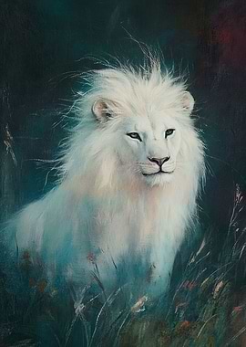 White Lion Portrait