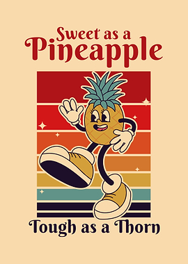 Pineapple Retro Design