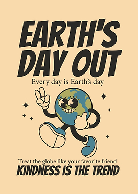 Earth Day Out Illustration