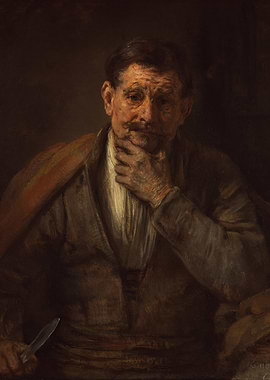 Old Man with a Knife