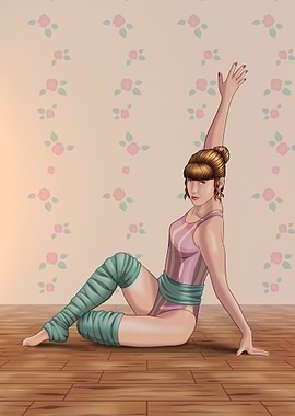 Woman in Pink Leotard