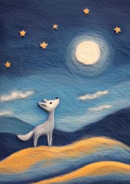 Wolf Under the Moon