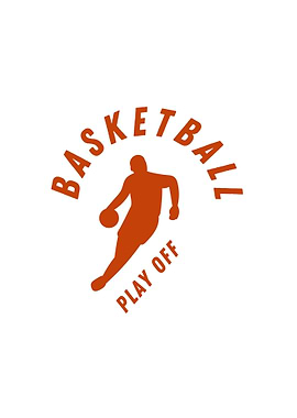 Basketball Playoff Silhouette