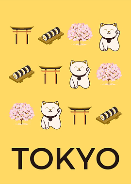 Tokyo Yellow Illustration