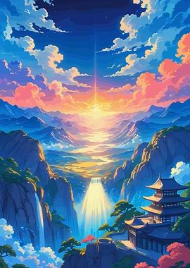 Japanese Mountain Temple