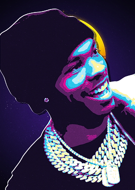 Lil Baby Pop Art Portrait