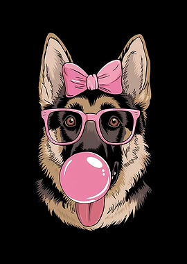 Funny German Shepherd