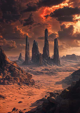 Alien Desert Landscape