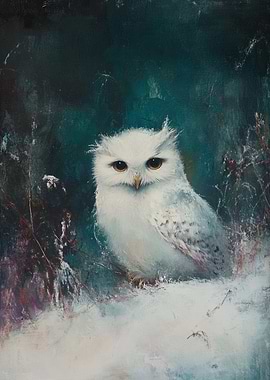 Snowy Owl Painting