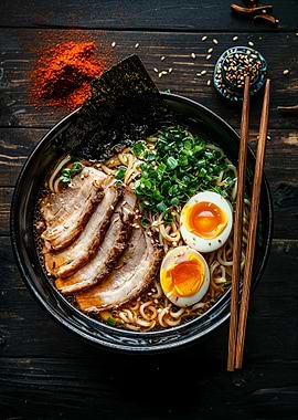 Ramen Bowl with Pork and Egg