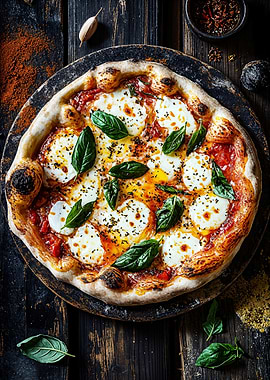 Margherita Pizza with Basil