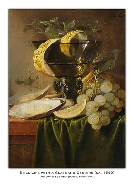Still Life with Glass and Oysters