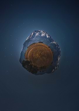 Tiny Planet Mountain Dirfys