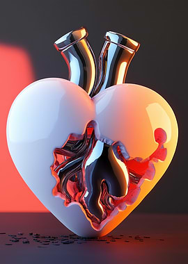 Broken Heart Sculpture