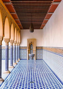 Moroccan Courtyard Fountain