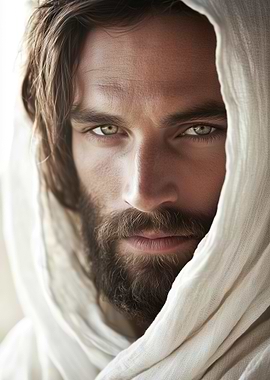 Man with Hood and Beard