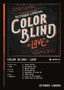 Color Blind: Love (2016) Album by October London