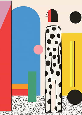 Abstract Figure in Geometric Space