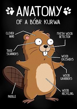 Bobr kurwa Anatomy meme