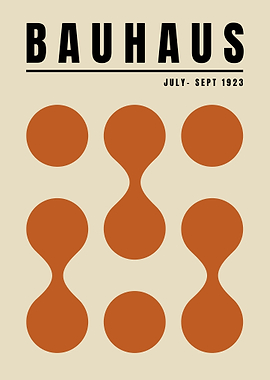 Bauhaus Geometric Poster