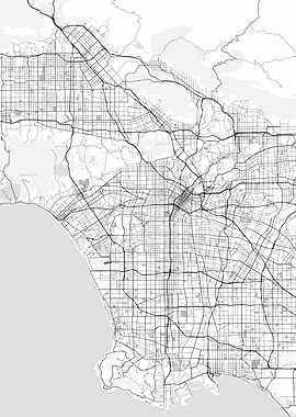 Los Angeles Street Map
