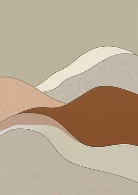 Abstract Mountain Landscape