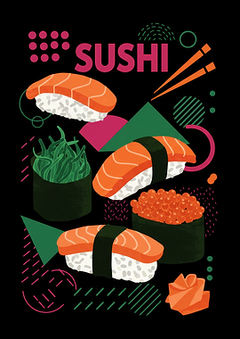 Sushi Illustration