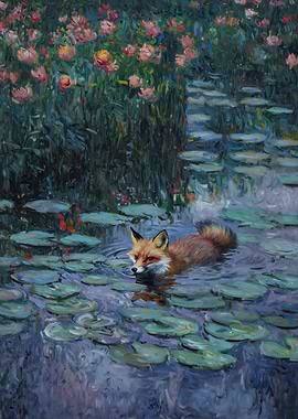 Fox and the Water Lilies