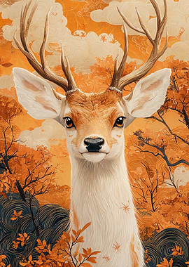 Golden Deer in Autumn