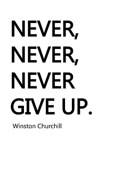 Never Give Up Quote