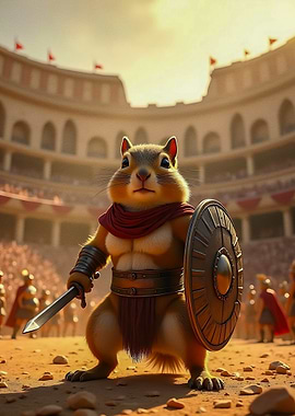 Squirrel Gladiator