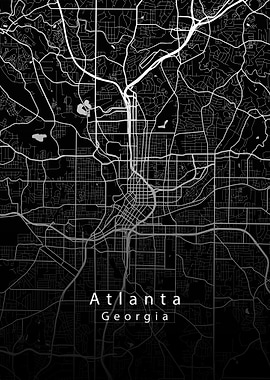 Atlanta Georgia City Map