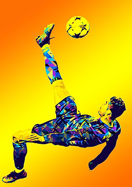 Cristiano Ronaldo Soccer Player Kick