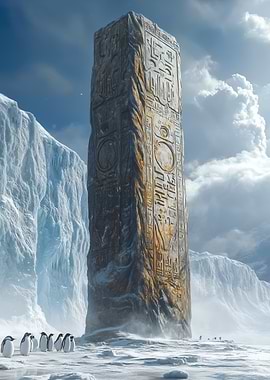 Ancient Obelisk in Ice