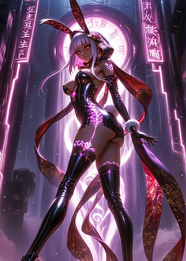 Hot Cyberpunk Bunny Girl