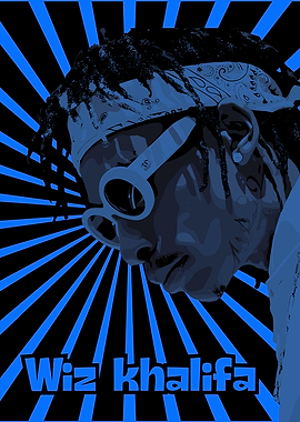 Wiz Khalifa Pop Art Portrait