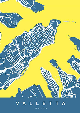 Valletta City Map