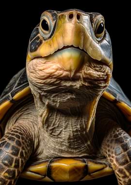 Close-up Turtle Portrait